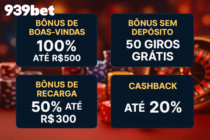 Bônus de cassino móvel 939BET com apostas online