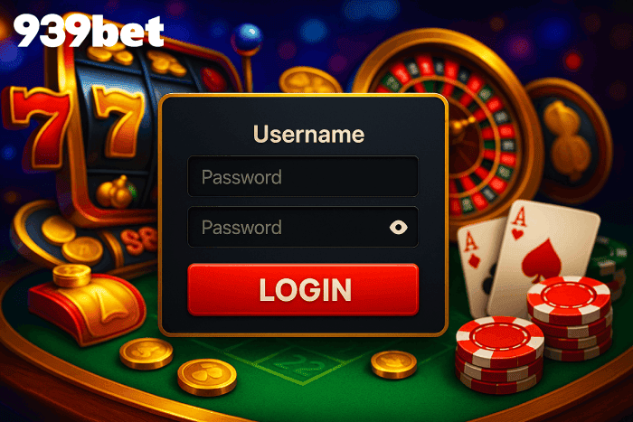 Acessar conta no Cassino 939BET Brasil